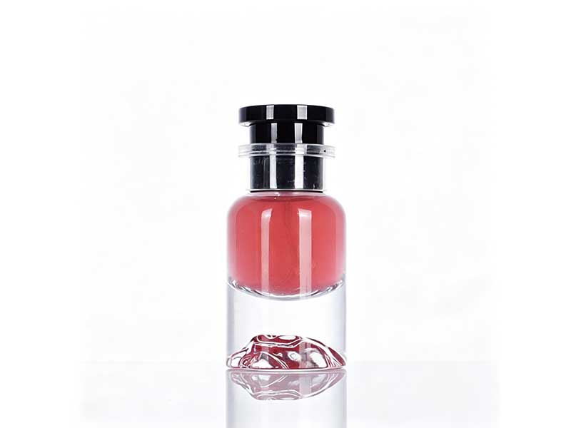 YZ-B015 50ml premium glass perfume bottle with black cap – YiZhou Packaging