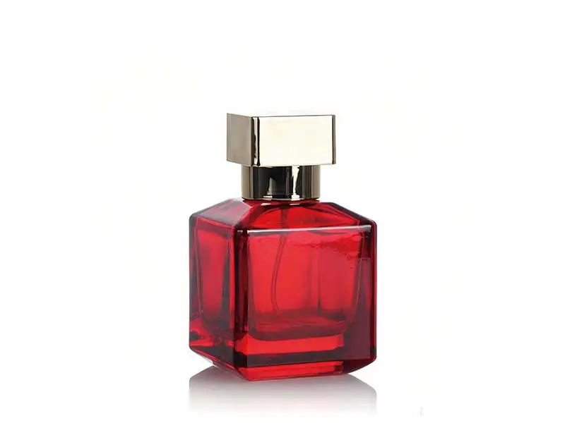YZ-B013 50ml red glass perfume bottle