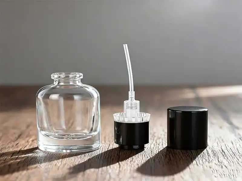 YZ-B004 black lid 10ml miniature perfume bottle - YiZhou Packaging