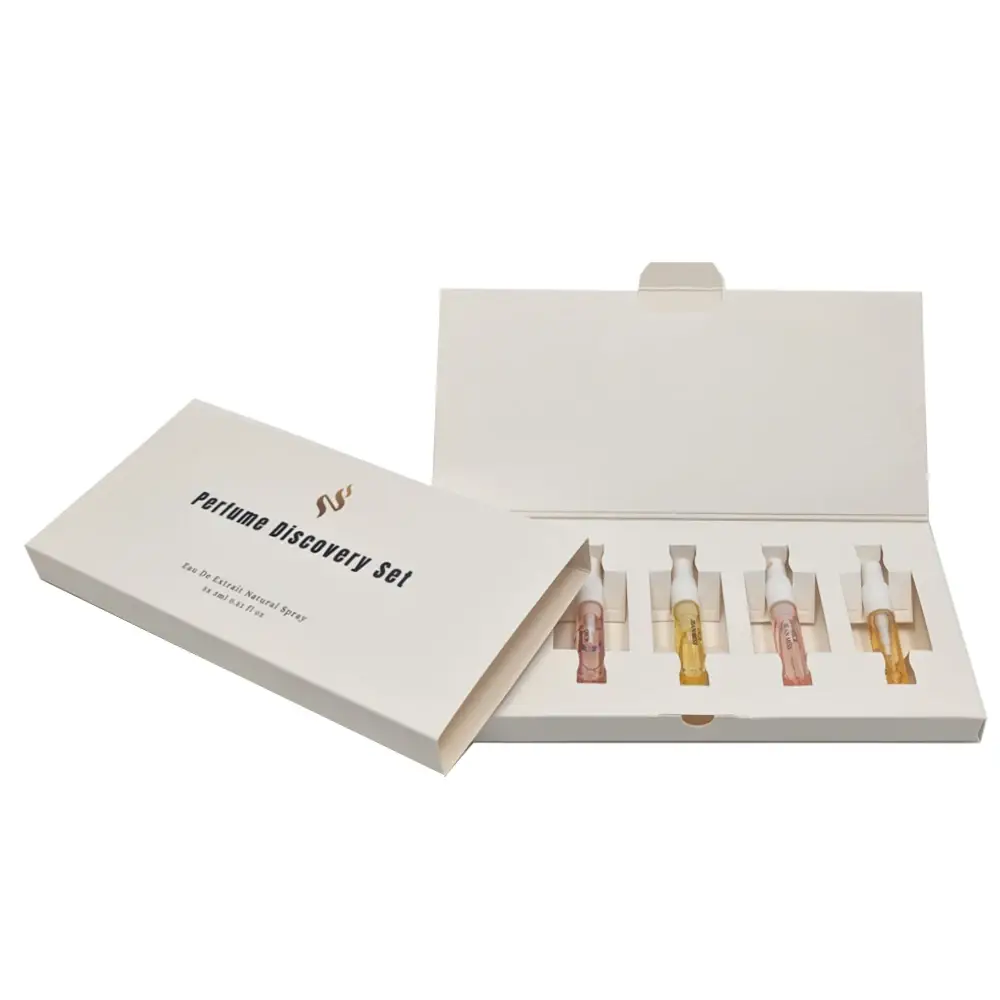 Innovative sample packaging for fragrance experience