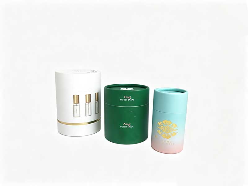 Custom paper tubes with glass bottles for perfume – YiZhou Packaging