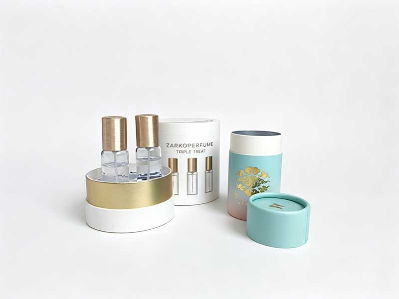 Custom paper tube with glass bottle for perfume – YiZhou Packaging