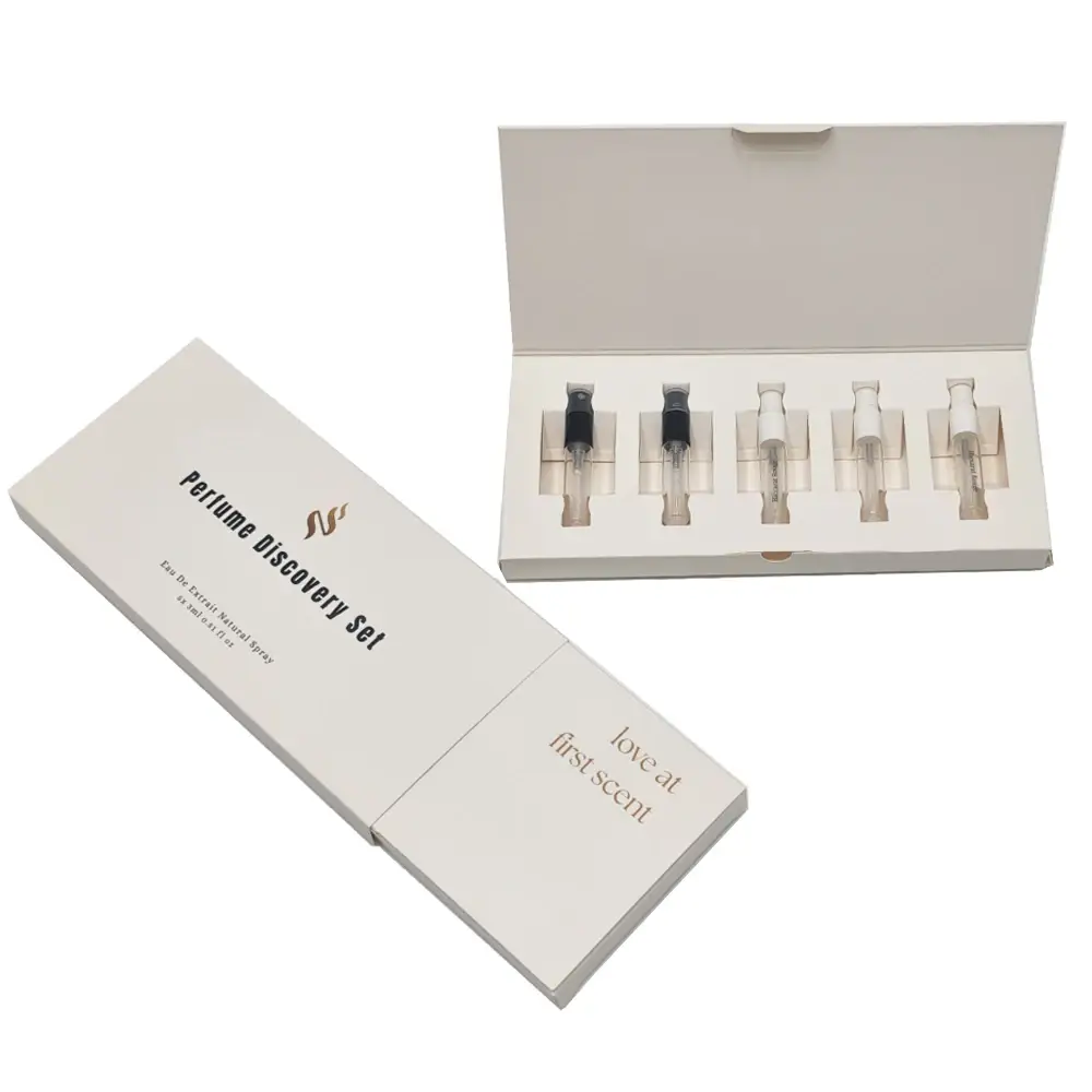Custom trial perfume box for sample size fragrance – YiZhou Packaging