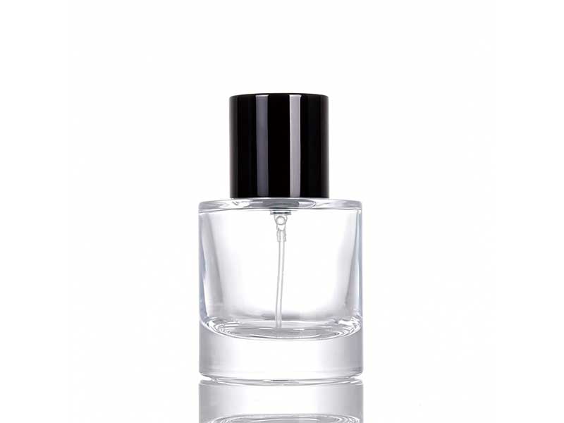 YZ-B001 black paper tube packaging with perfume glass bottles